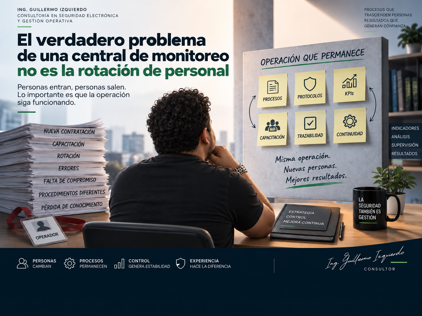 El verdadero problema de una central de monitoreo no es la rotación de personal